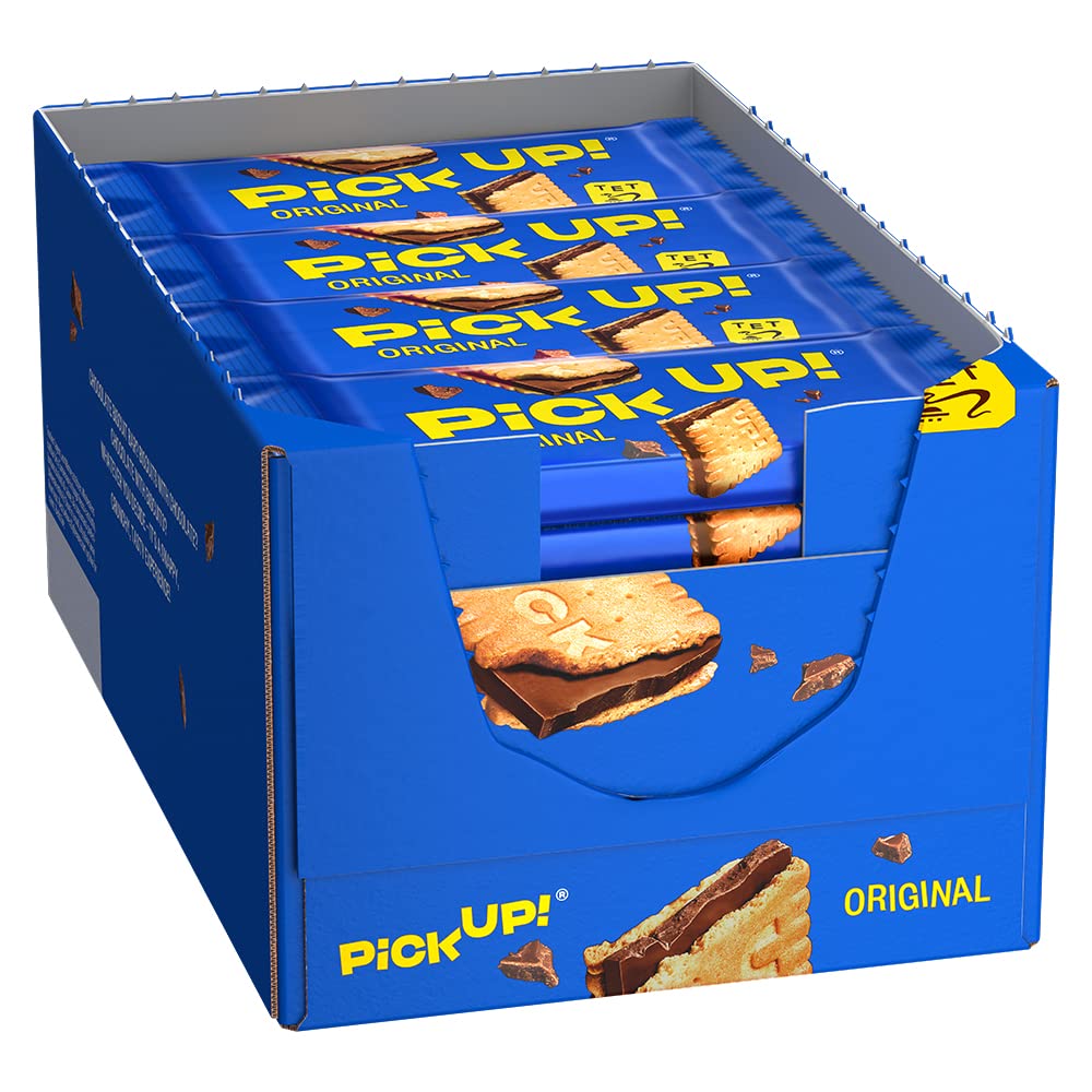 Pick Up! Choco & Milk 24 x Keksriegel Knackige Milchschokolade verschiedene