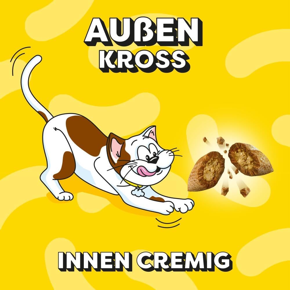 Dreamies Katzensnacks 12x60g () verschiedene Sorten Huhn Kaese Lachs
