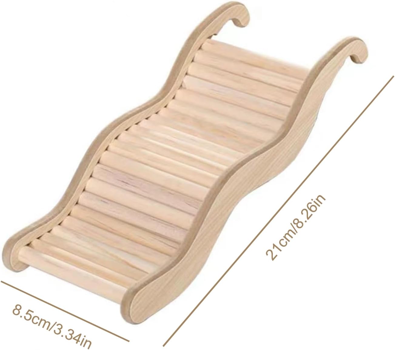 Hamster Klettertreppe Holz 21x8,5 cm Spielzeug Käfigzubehör
