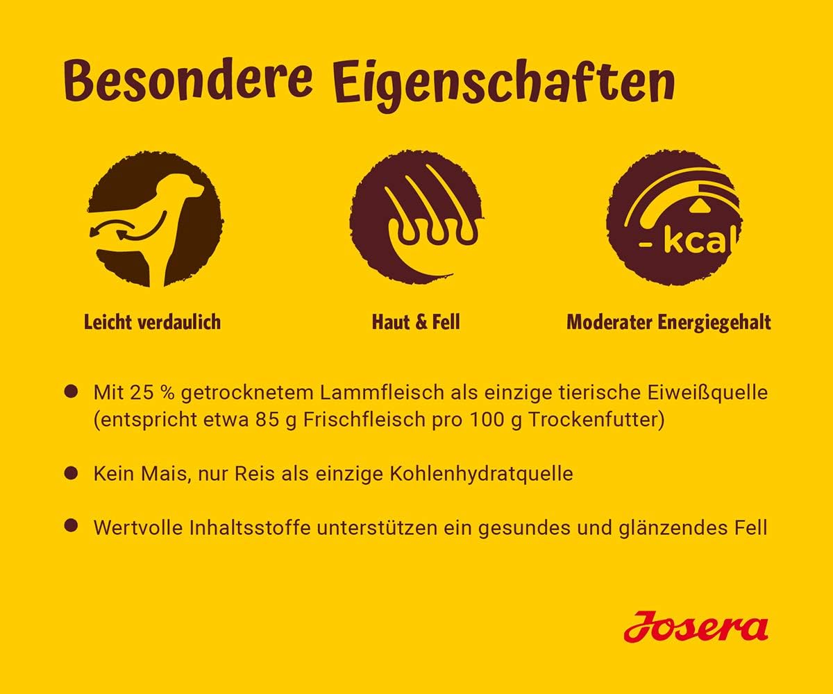 Josera Lamm & Reis Adult Trockenfutter weizenfrei, gut vertraeglich