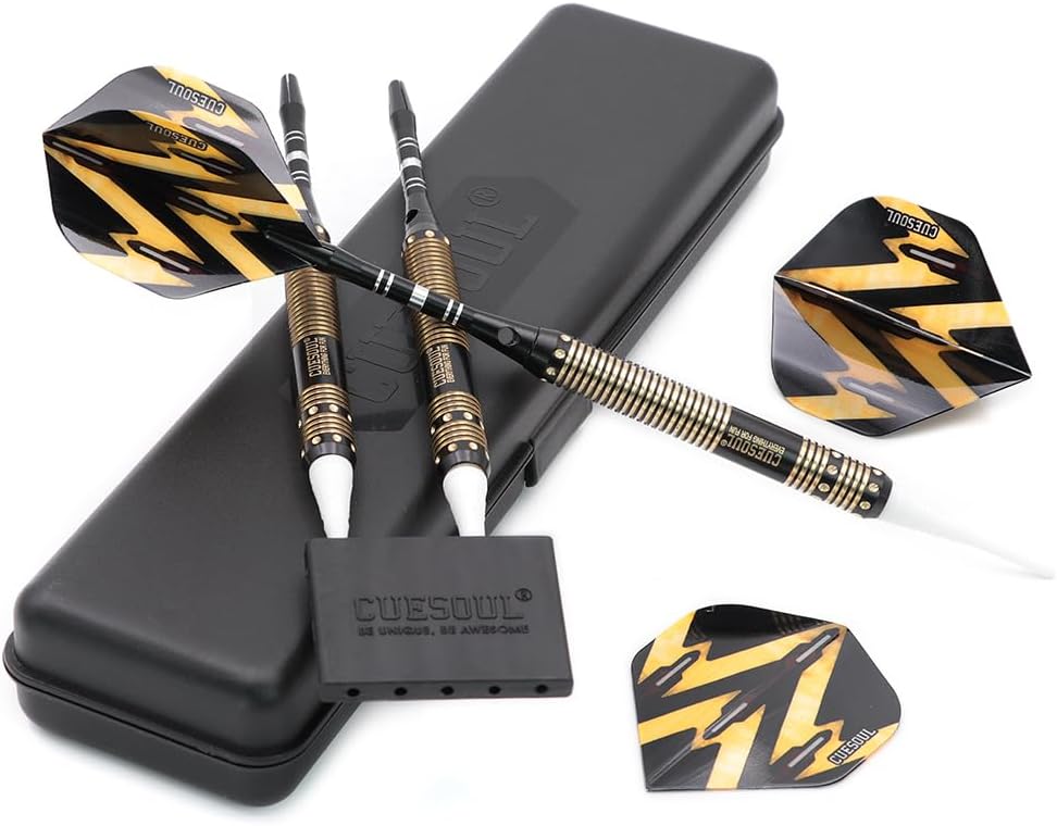 CUESOUL Softdarts Set mit Case fuer elektronisches Dartboard