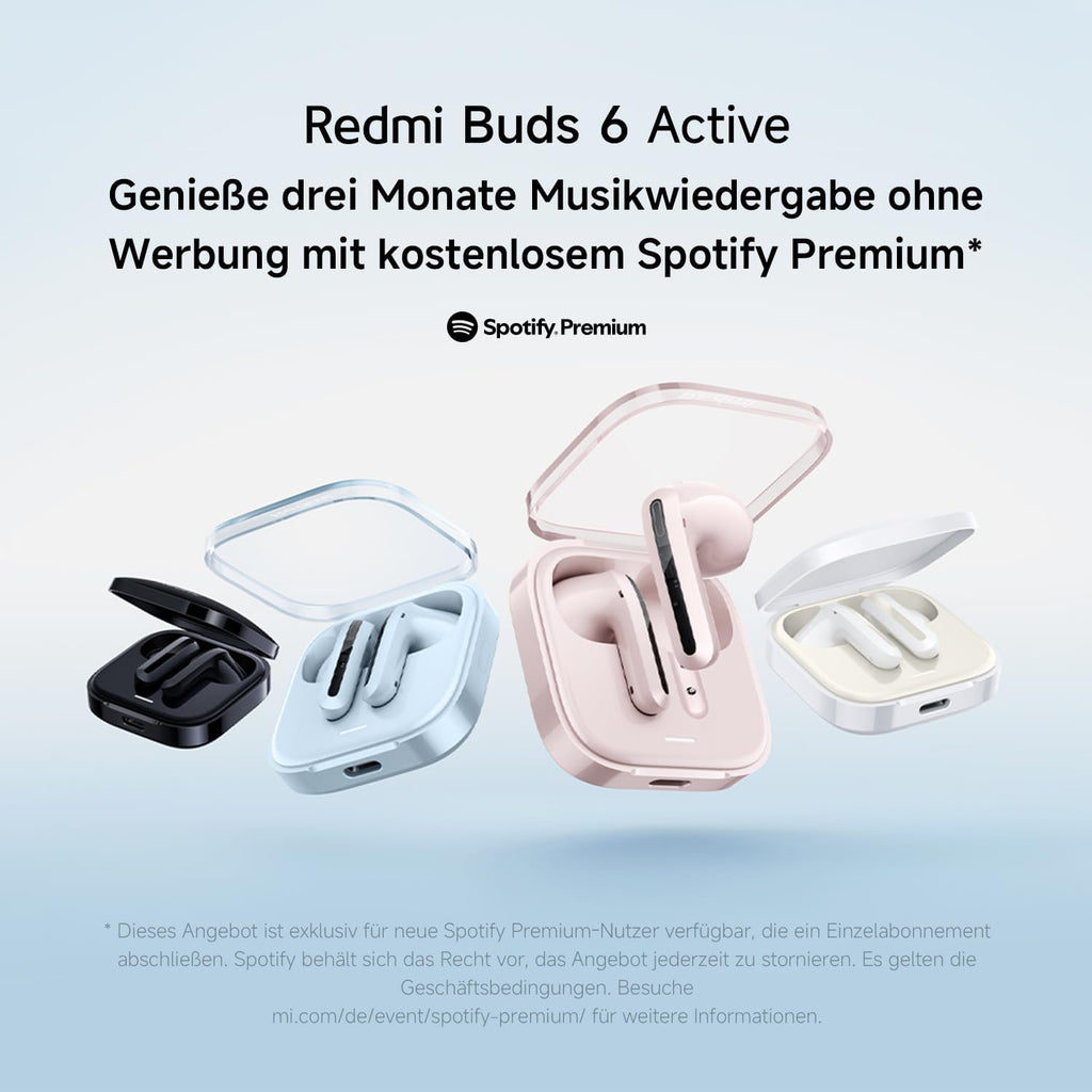 Xiaomi Redmi Buds 6 Play In-Ear Bluetooth Kopfhoerer 36h Akku Noise Reduction