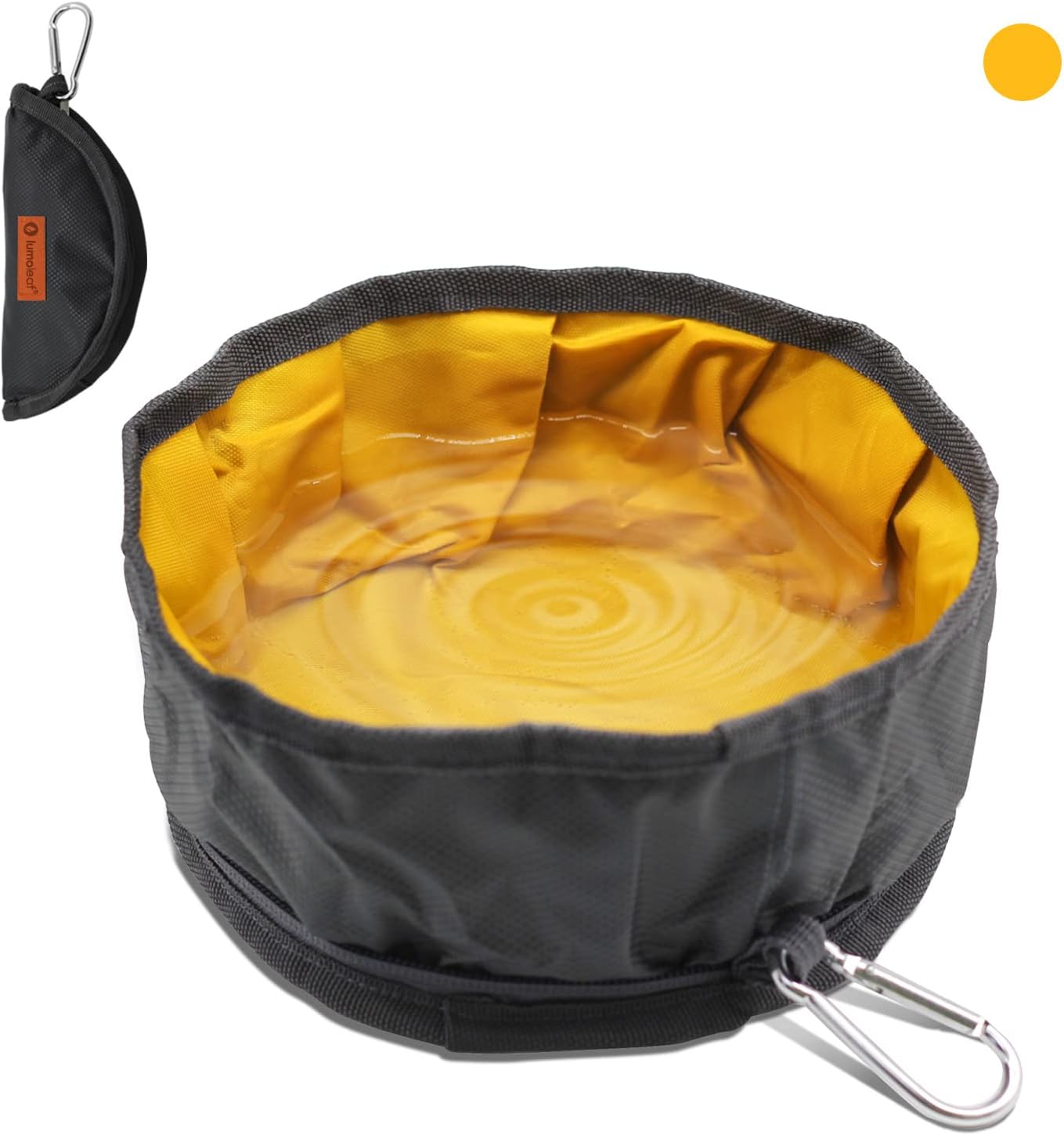LumoLeaf Reisenapf Hund faltbar + Trink- und Futternapf Set