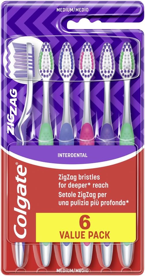 Colgate Zahnbuerste Zigzag Mittel 6er Pack Zahnbuersten