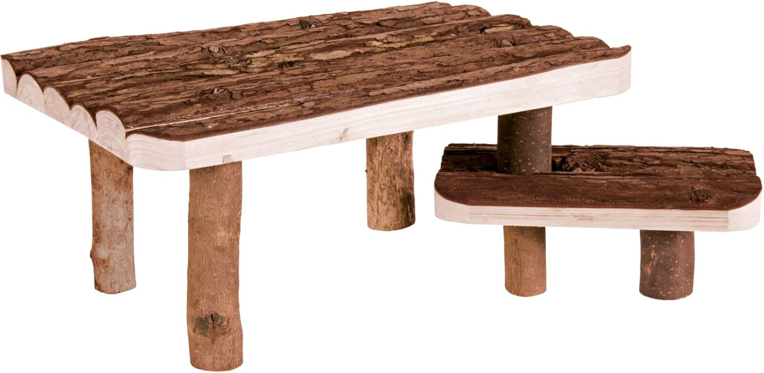 Trixie Natural Living Nagerhaus Unterstand mit Treppe 37x17x28 cm