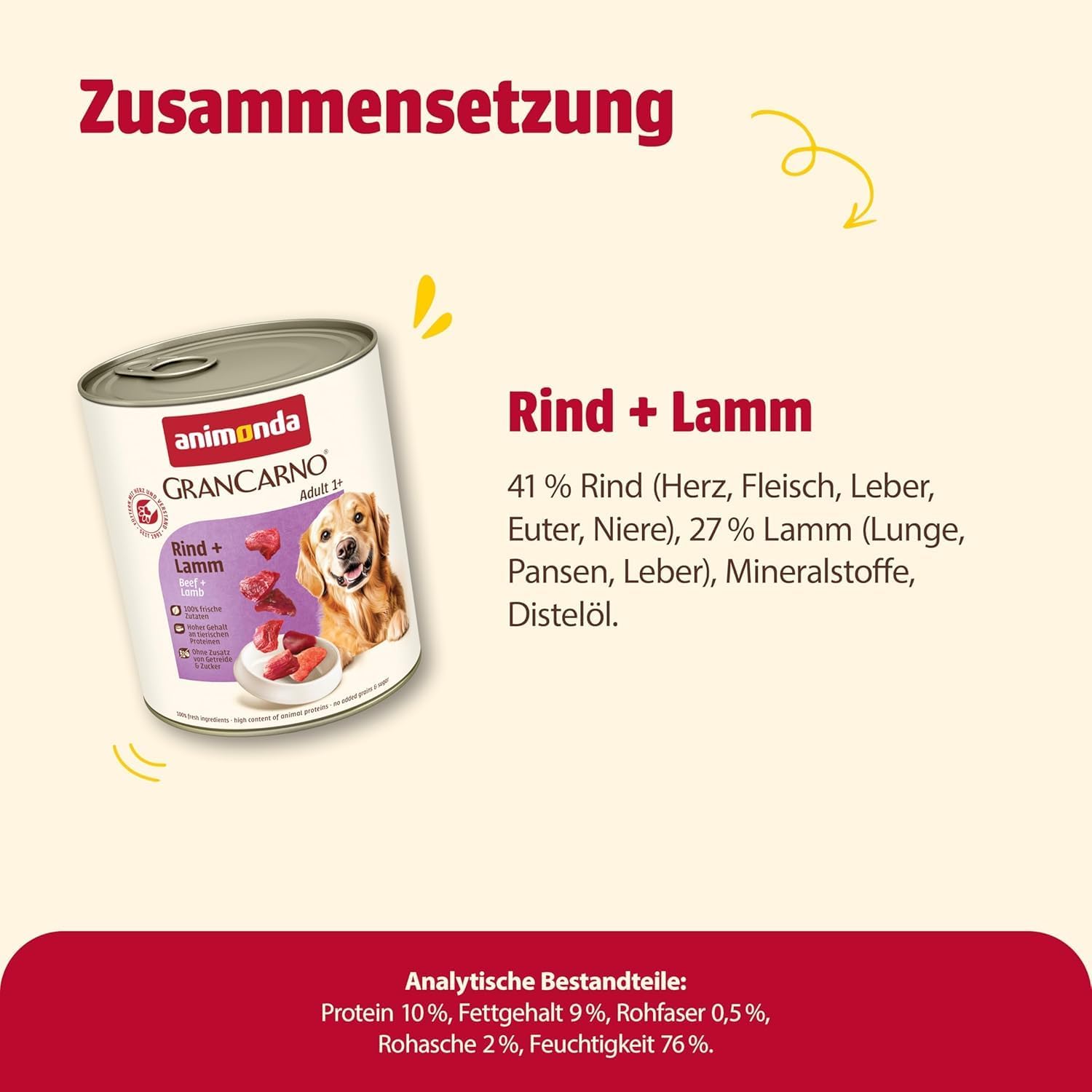 Animonda GranCarno Hundenassfutter Rind Lamm getreidefrei verschiedene