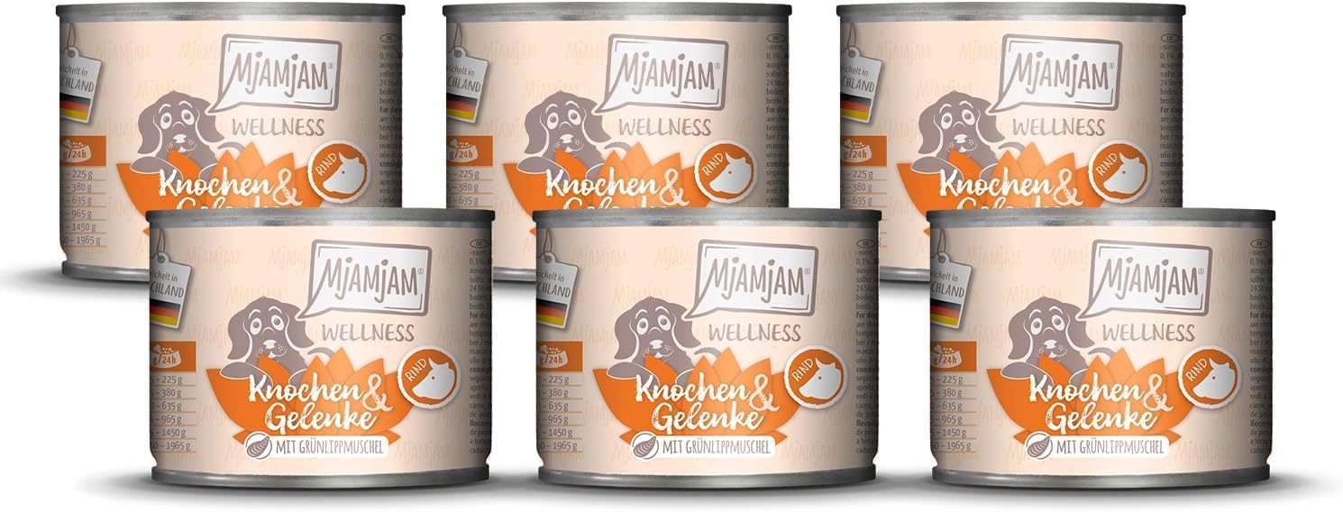 MjAMjAM Nassfutter Hund Pute getreidefrei Verdauung 6x200g