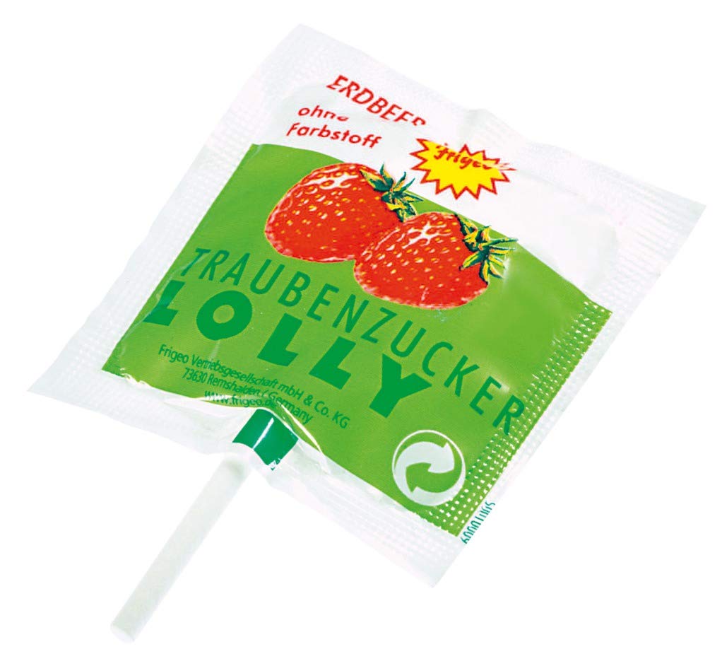 Frigeo Ahoj-Brause Lolly Traubenzucker Lutscher Mix (100 Stueck)