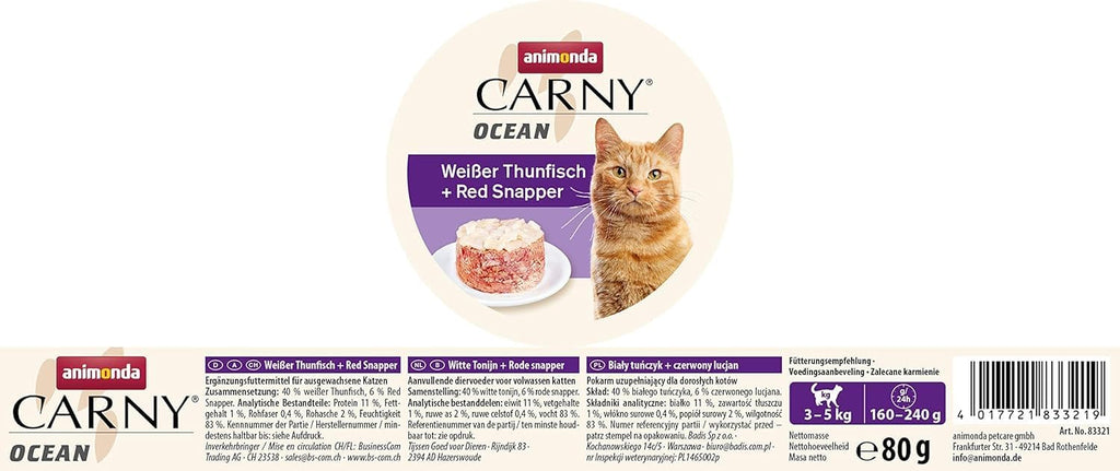 animonda Carny Adult Ocean Katzen Nassfutter 12x80g Meeresvielfalt