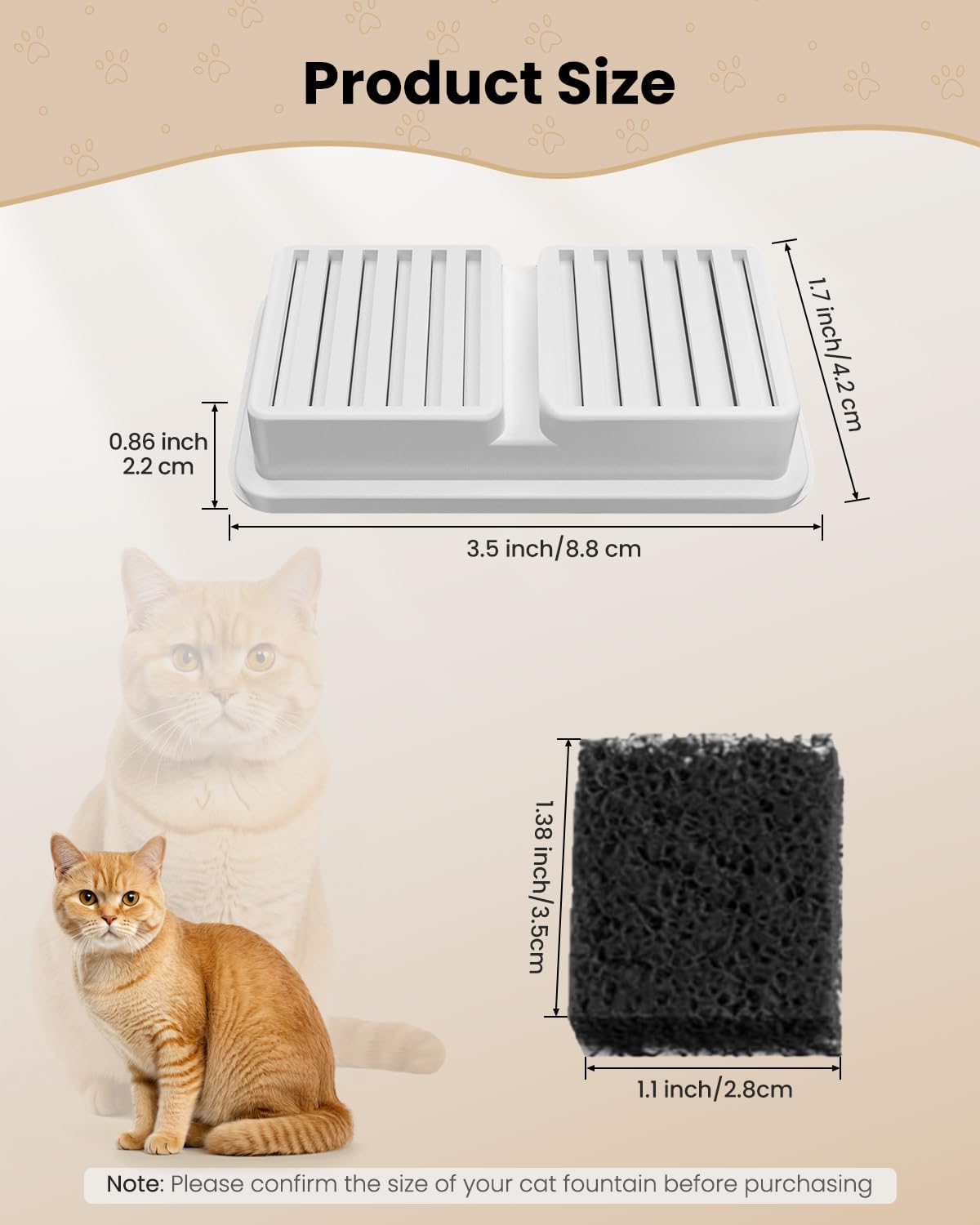 Edelstahl Katzenbrunnen leise mit 4‑fach Filtersystem, LED, Aktivkohle