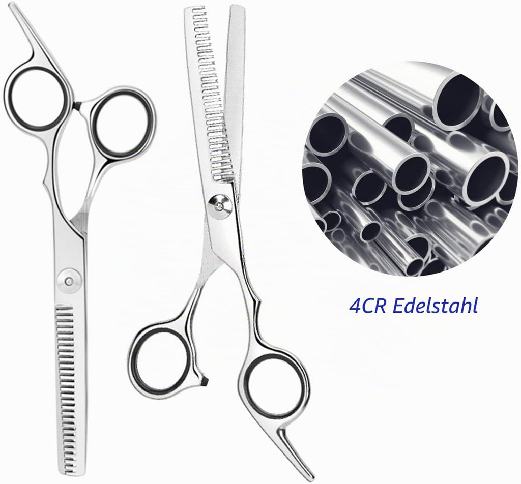 Effilierschere 6,7 Zoll Edelstahl Profi Haarschere fuer Salon und Zuhause