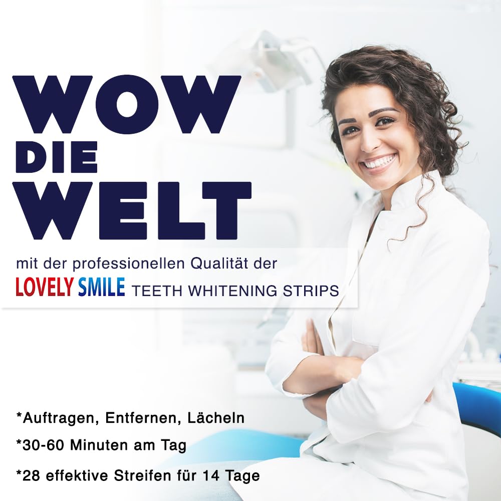Lovely Smile Bleaching Strips Zahnaufhellungsstreifen 28 Stueck