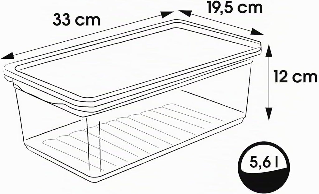 Keeeper Aufbewahrungsbox 3er Set transparent mit Air‑Control System -52