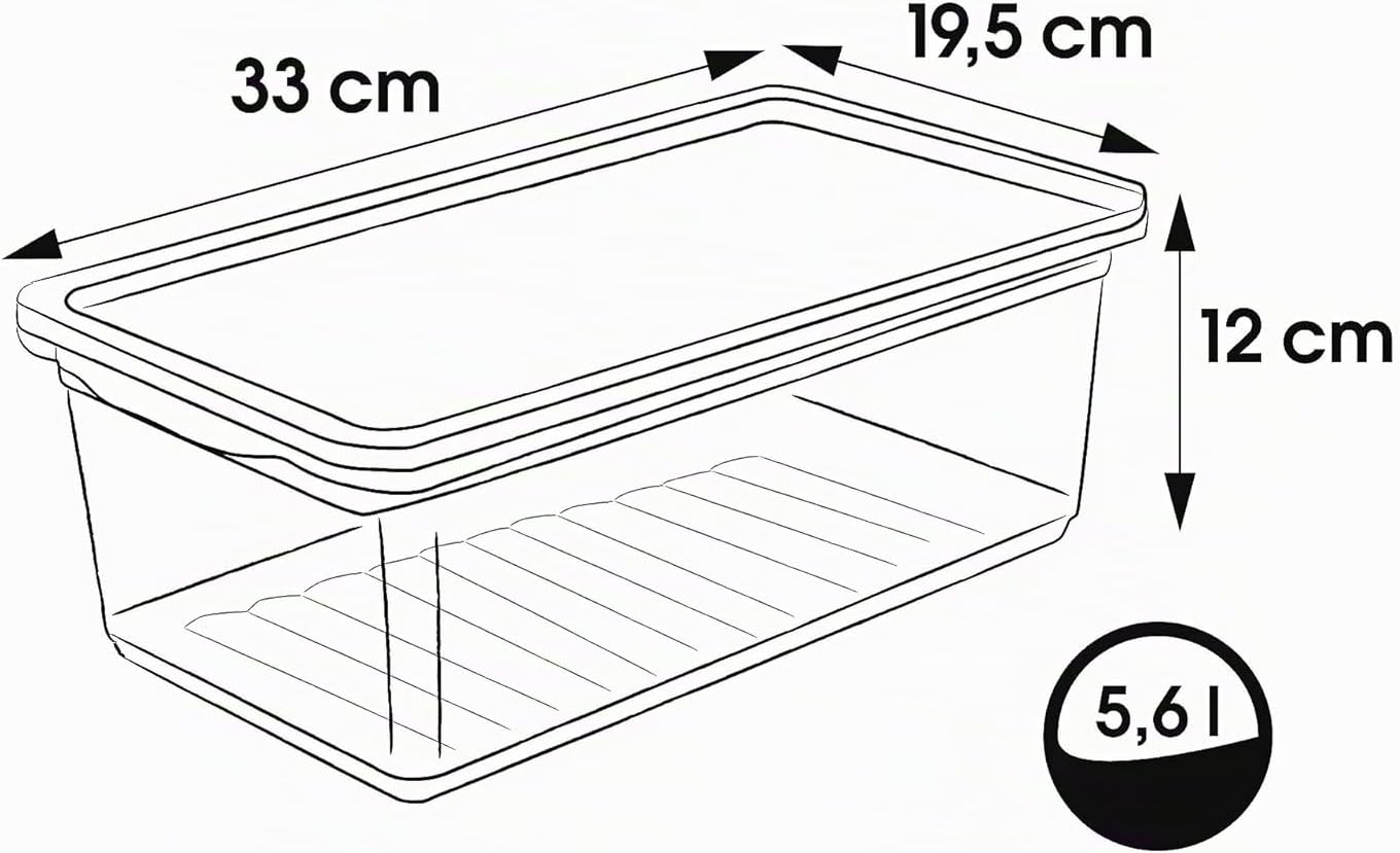 Keeeper Aufbewahrungsbox 3er Set transparent mit Air‑Control System -52