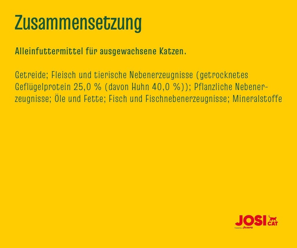 JosiCat Crispy Duck Katzenfutter Ente Adult Trockenfutter verschiedene Sorten 65