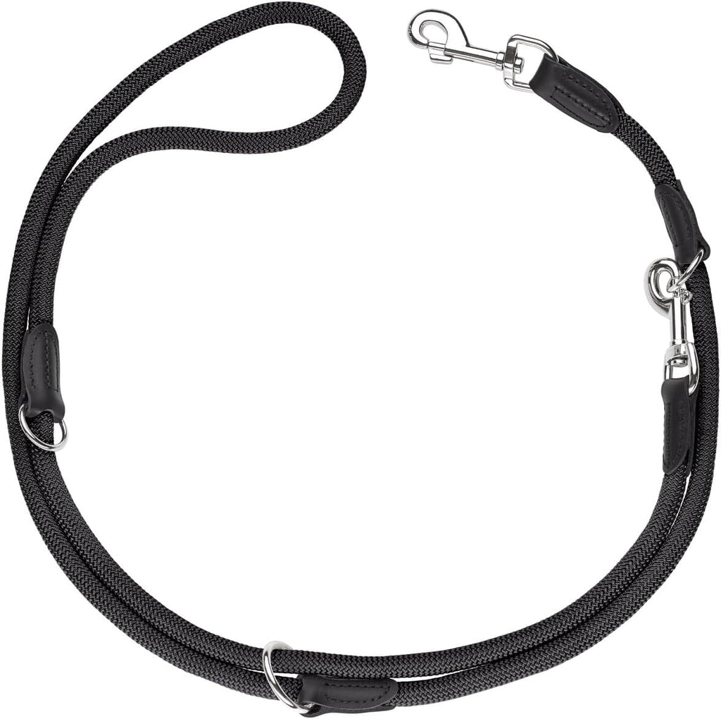 HUNTER Freestyle verstellbare Hundefuehrleine Polyamid 1,0 cm x 200 cm schwarz