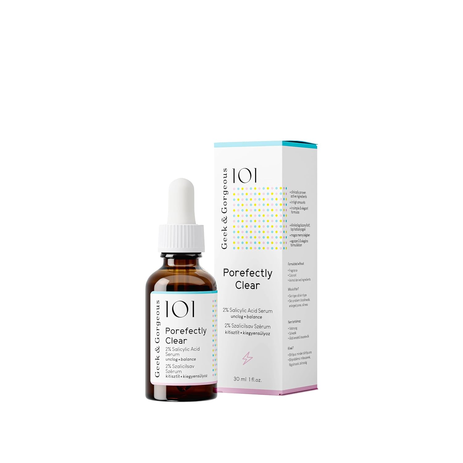 Geek & Gorgeous Porefectly CLEAR Serum 2% Salicylsaeure 30 ml porenverfeinernd