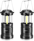 Camping-Laterne batteriebetrieben 2er Set, faltbar, ultrahell, tragbar, Haengelam
