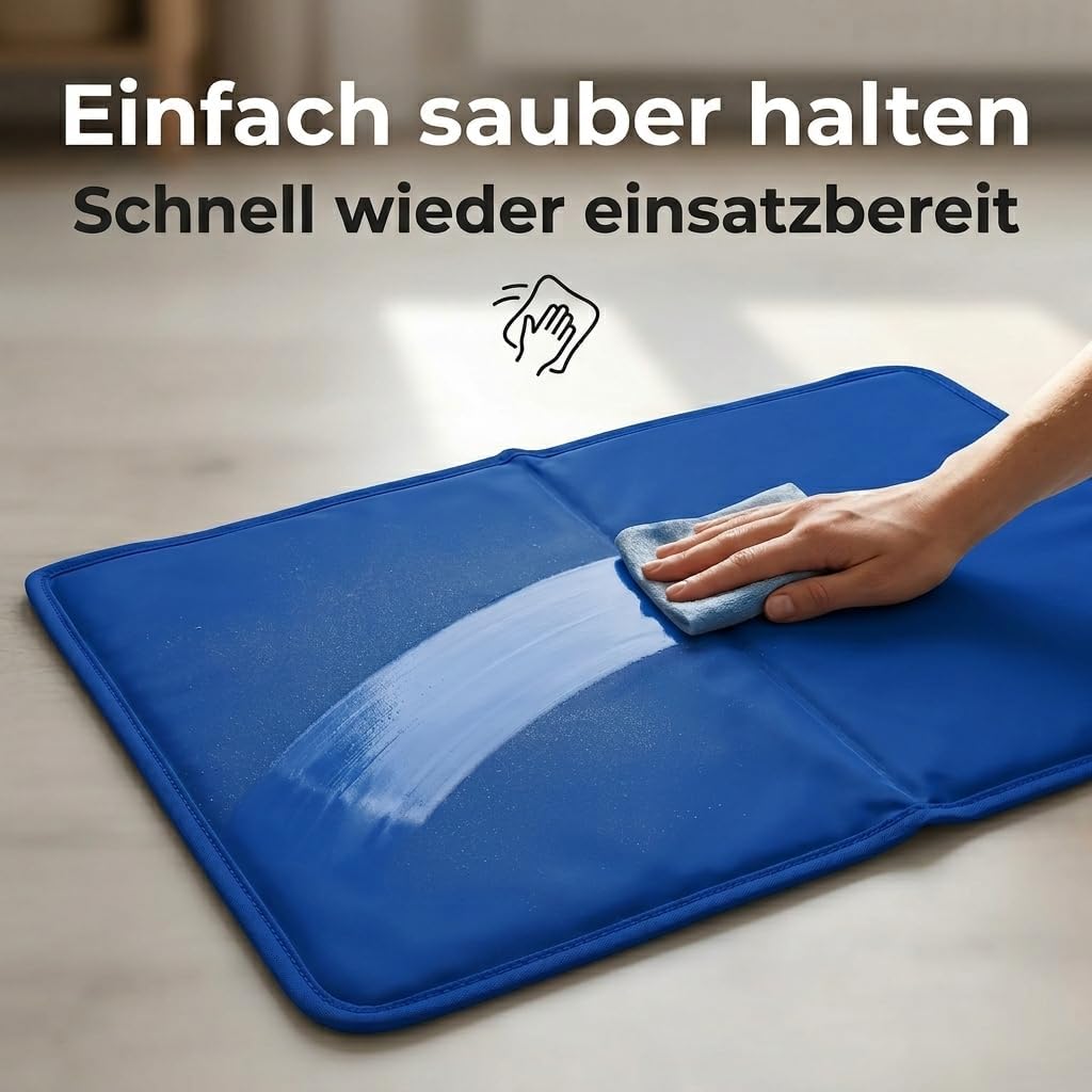MIJOMA Kuehlmatte fuer Hunde und Katzen 45 cm Wassertropfen, 40cm-65cm