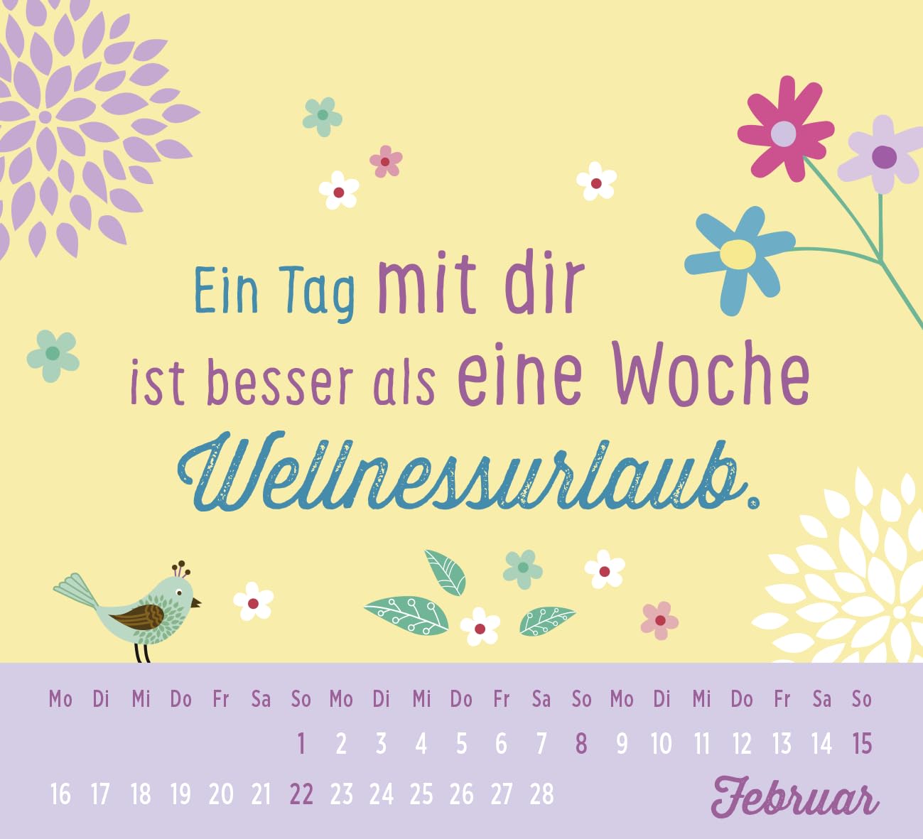 Tischkalender 2026 Mini fuer Schwesterherz Geschenk Kalender 2026