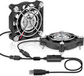 GDSTIME 40 mm USB Luefter 40x40x10 mm 4010 mit 3 Geschwindigkeiten 40mm-140mm