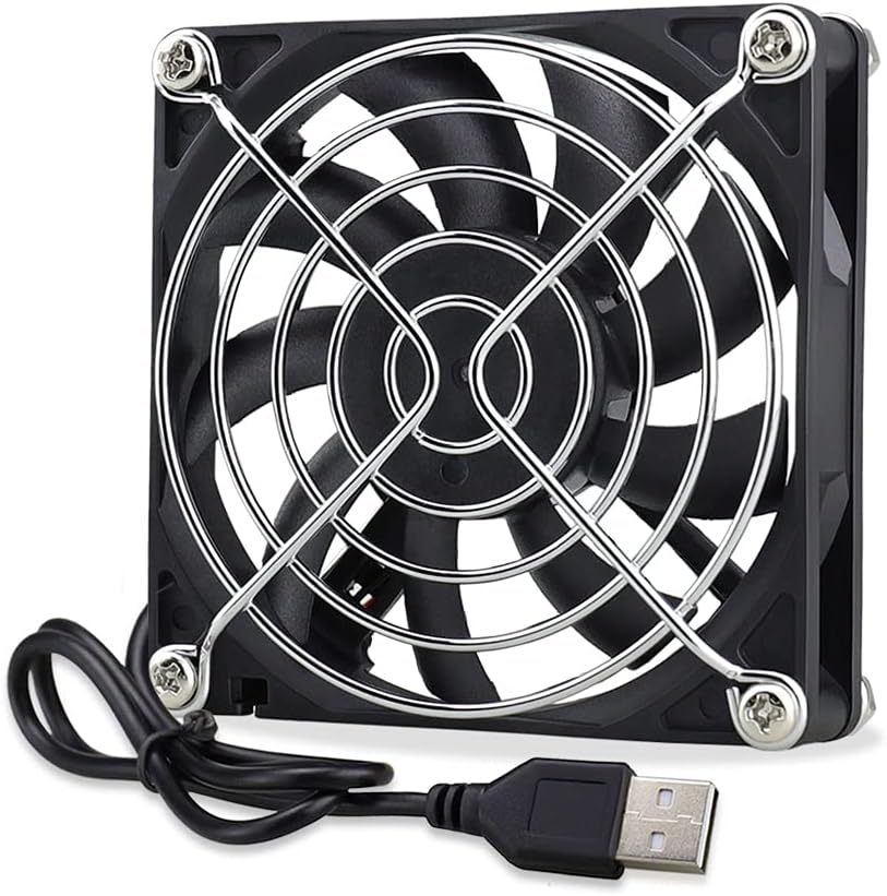 GDSTIME 40 mm USB Luefter 40x40x10 mm 4010 mit 3 Geschwindigkeiten 40mm-140mm