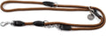 lionto verstellbare Multifunktionsleine 200 cm wetterfest rostfreie Karabiner
