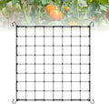 Scrog Netz 90x90 cm Pflanzennetz mit 4 rostfreien S-Haken Spaliernetz