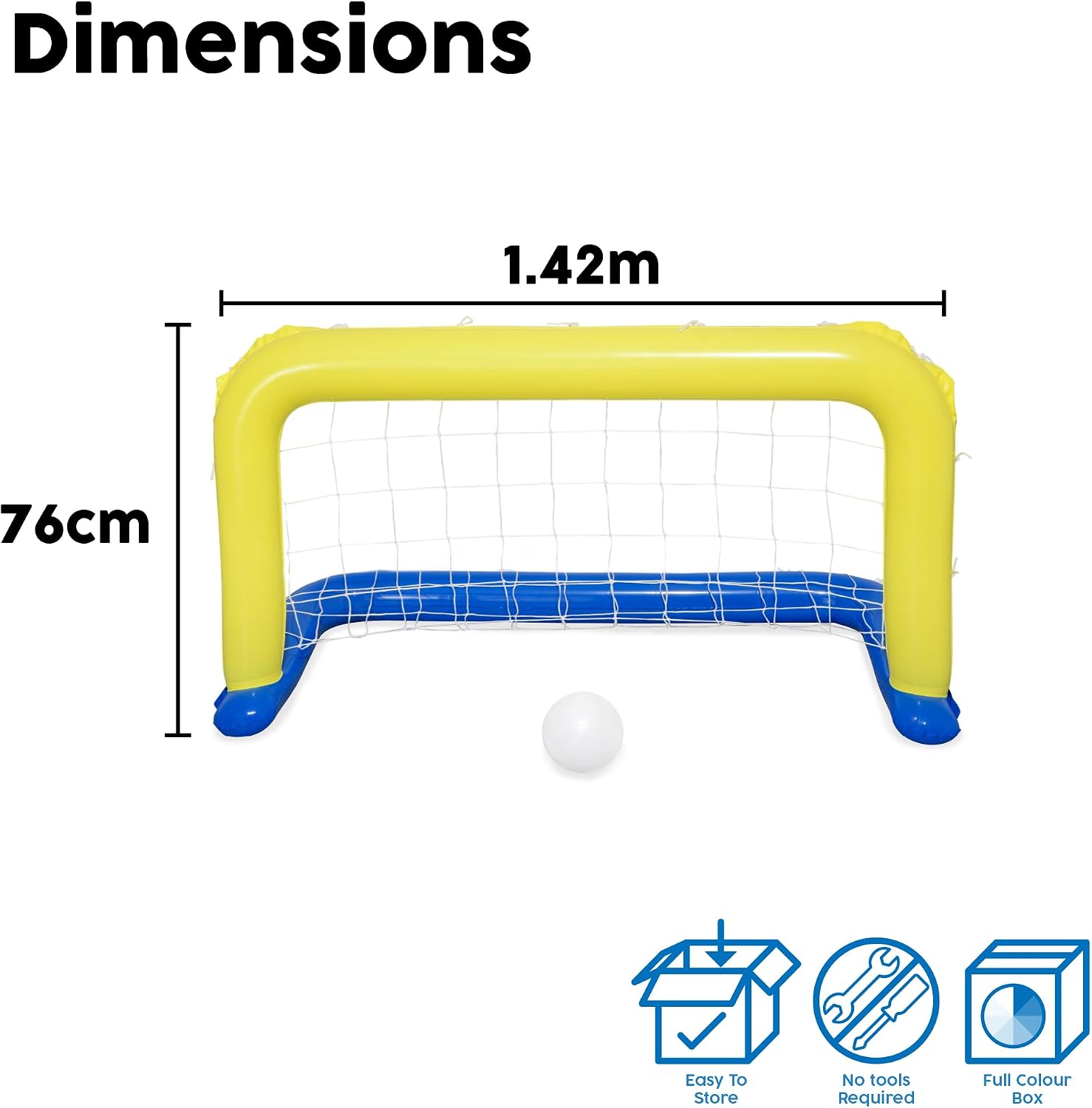 Bestway Wasserball Set 142x76cm Pool Spiel Volleyball Wasserspiel Schwimmbad Som