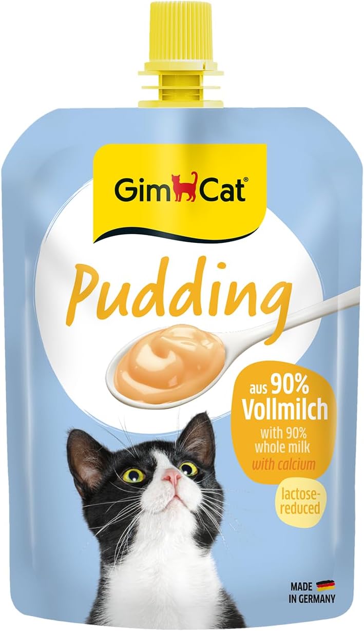 GimCat Pudding mit Calcium Katzensnack laktosereduziert Vollmilch