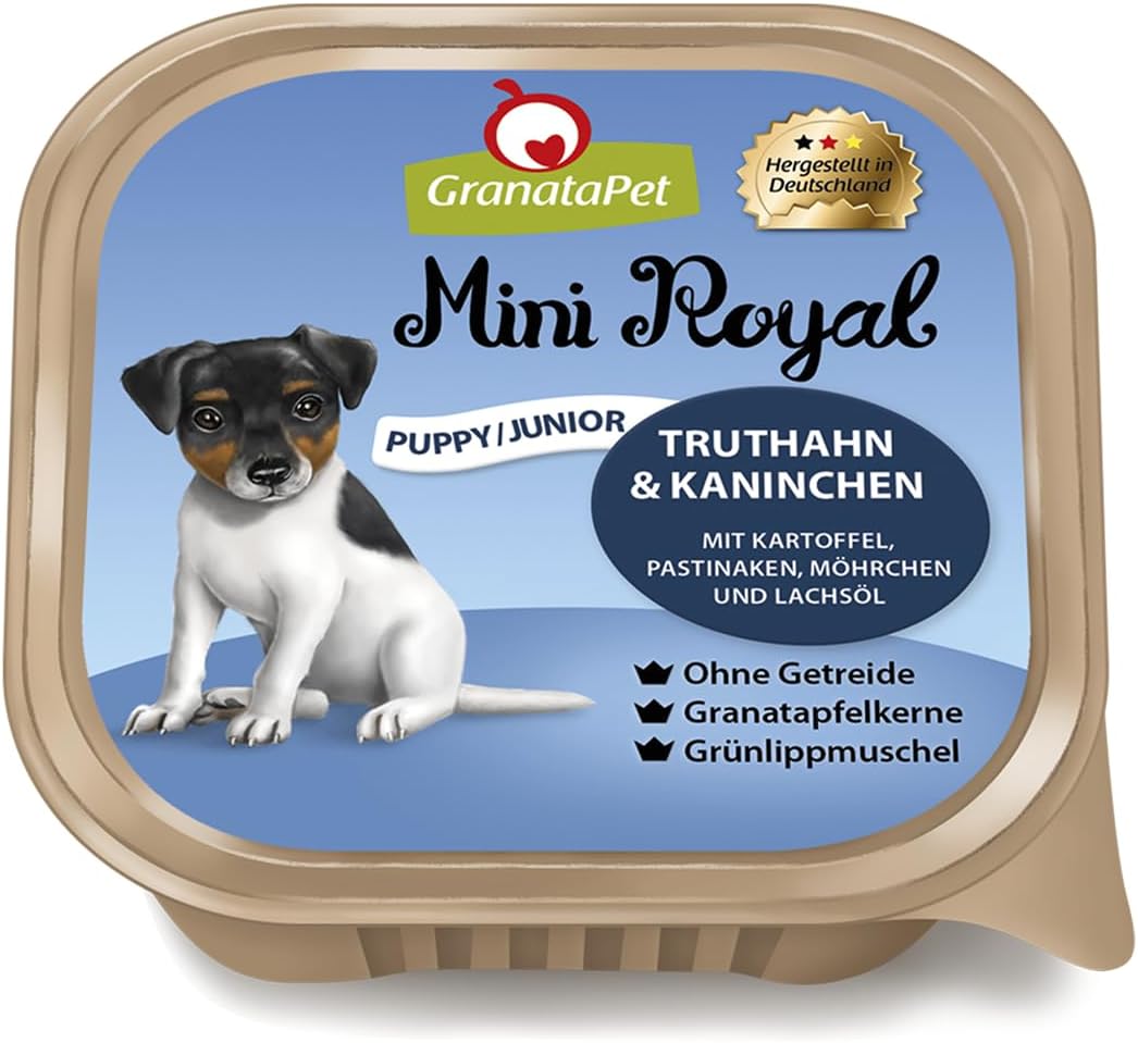 GranataPet Mini Royal Nassfutter Hund Multipack 6x150 g ohne Getreide -1,65k