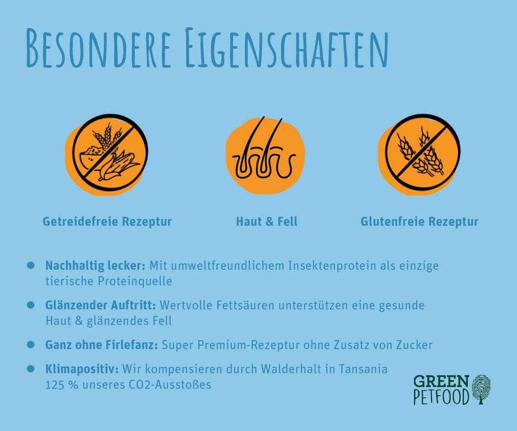 Trockenfutter InsectDog Hypoallergen getreidefrei Insektenprotein