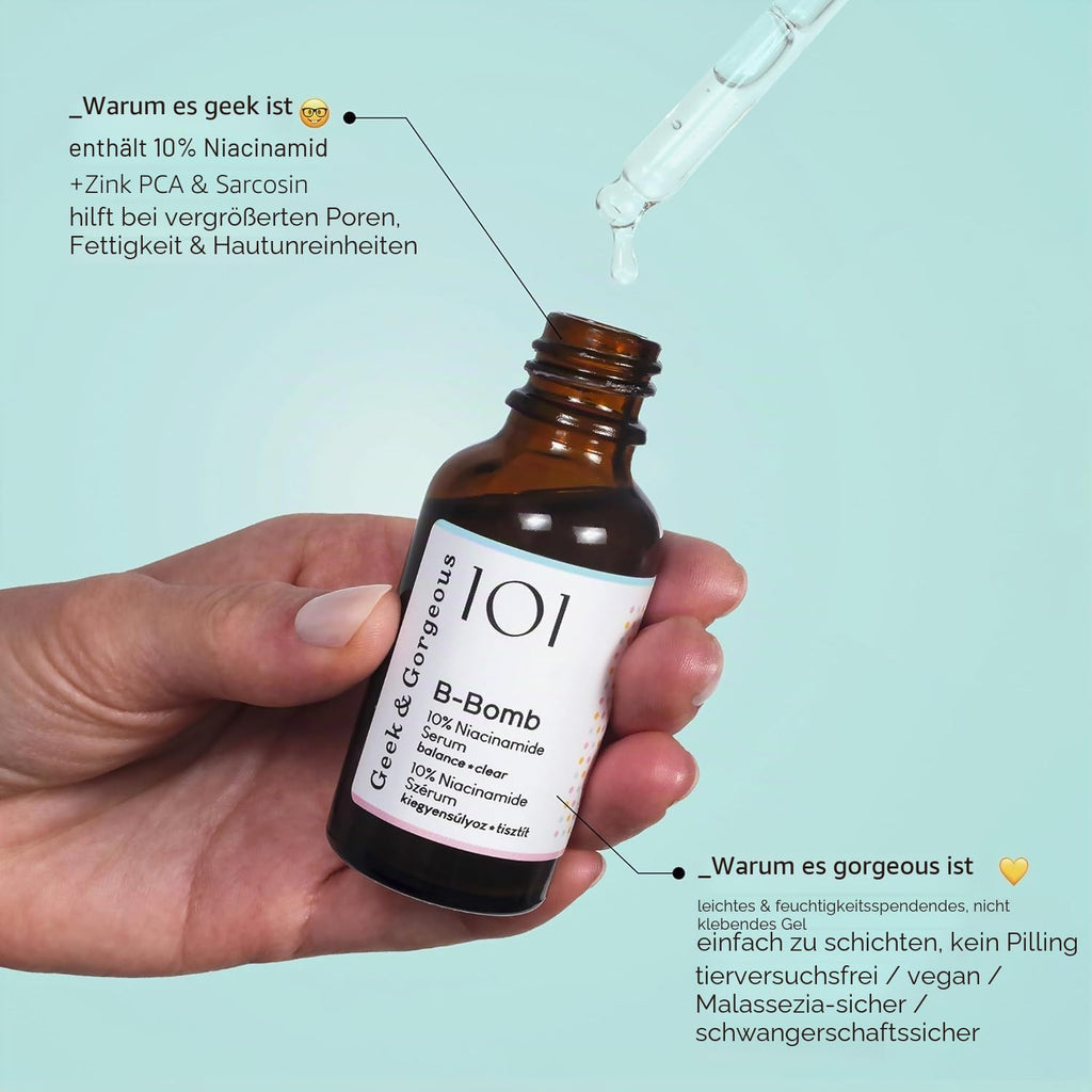 Geek & Gorgeous B-Bomb Niacinamid Serum 10% 2 x Porenpflege