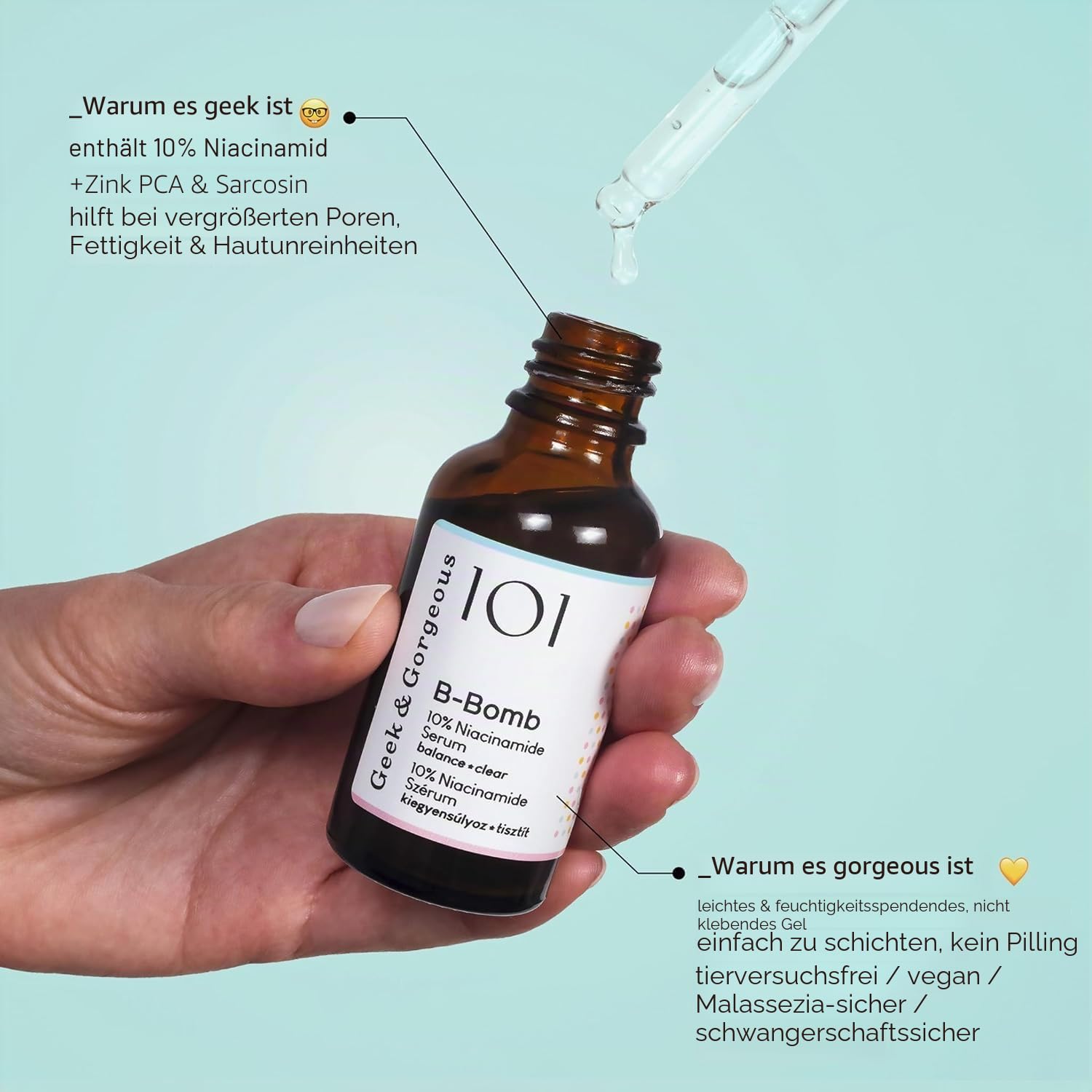 Geek & Gorgeous B-Bomb Niacinamid Serum 10% 2 x Porenpflege