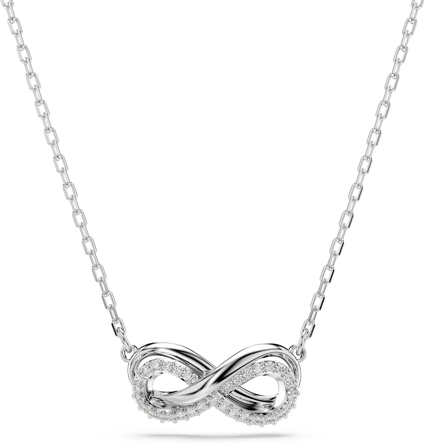 Swarovski Hyperbola Halskette Damen Schmuck Kristall Anhaenger Silber
