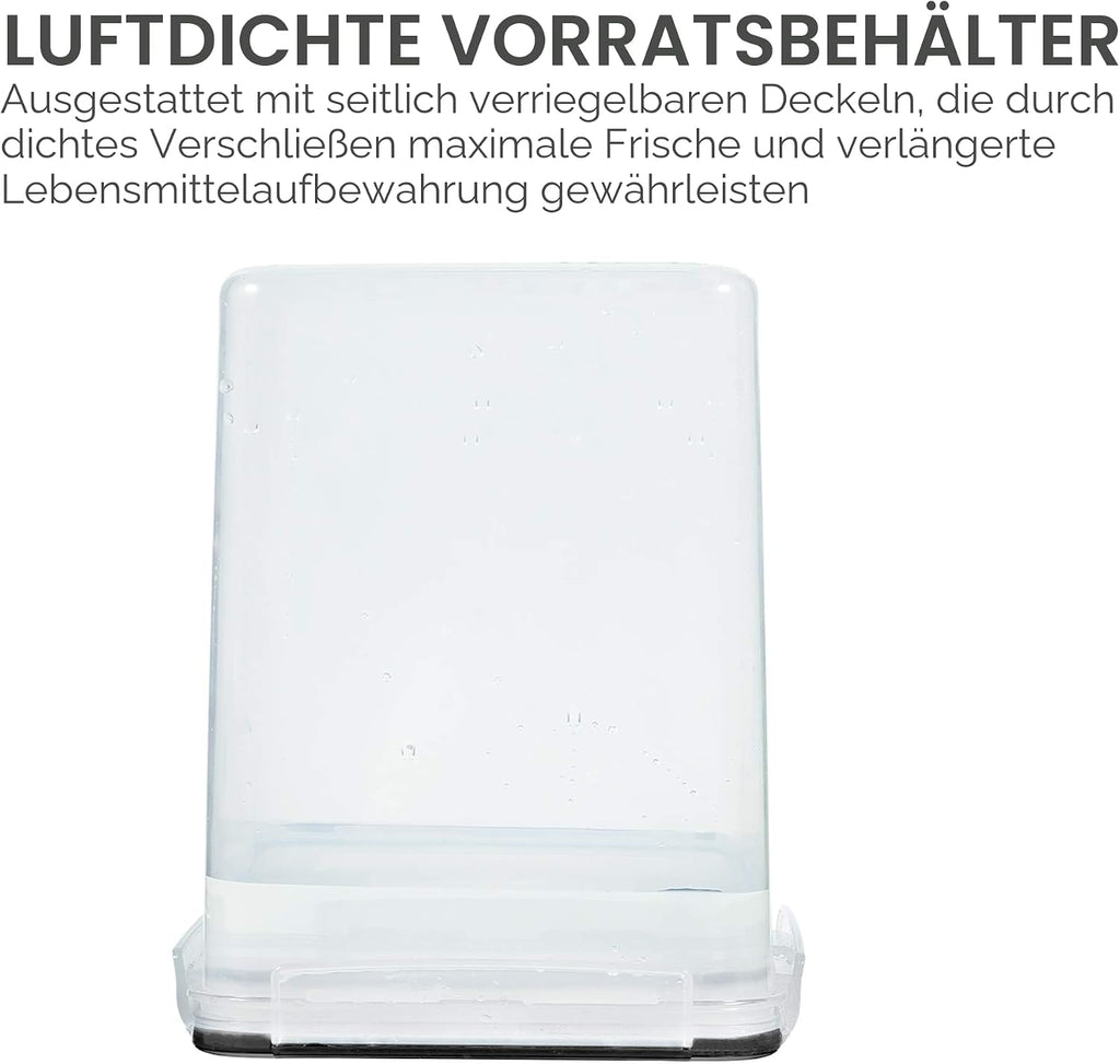 24er Vorratsdosen Set luftdicht mit Etiketten Lebensmittelbehaelter