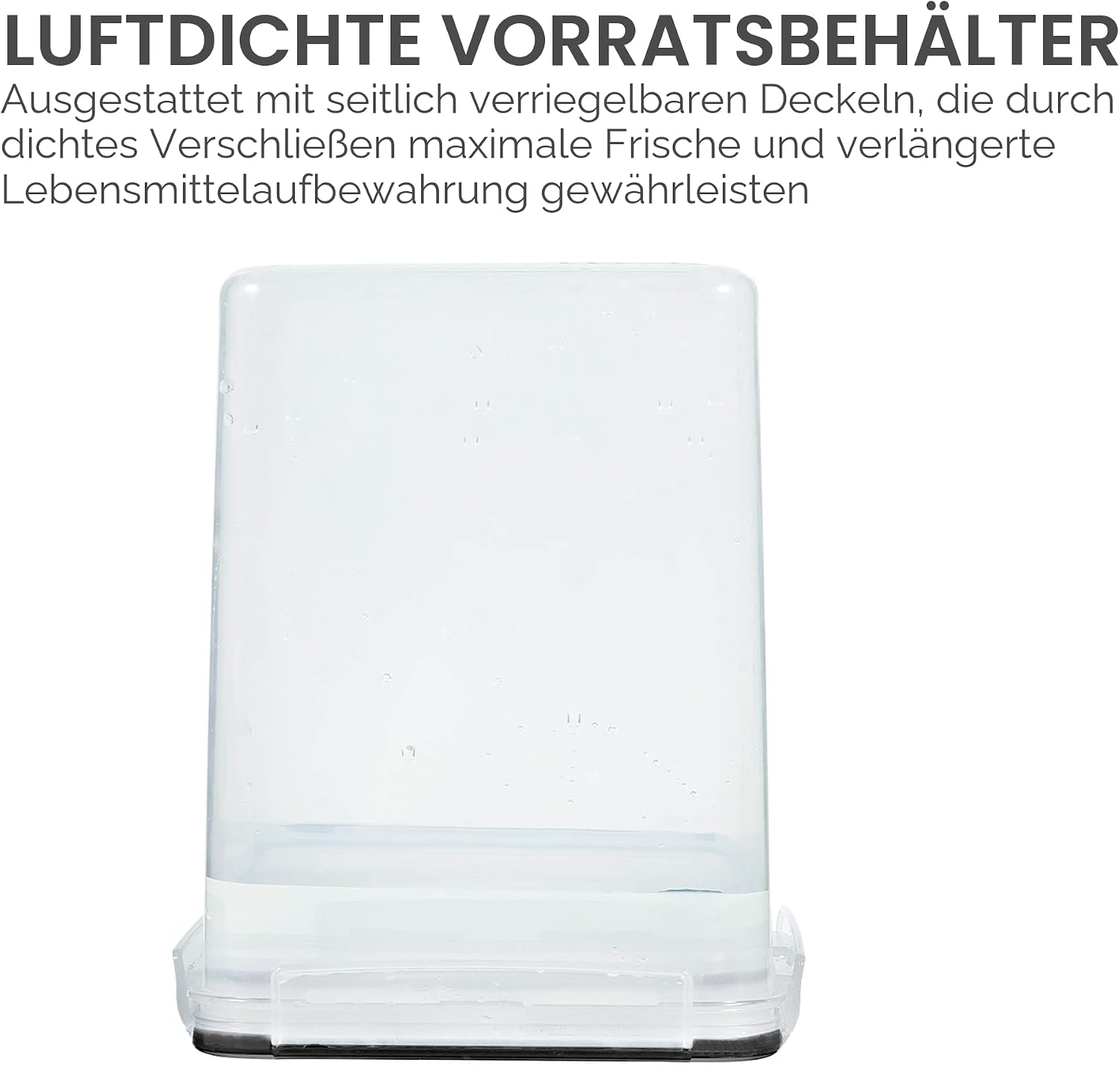 24er Vorratsdosen Set luftdicht mit Etiketten Lebensmittelbehaelter