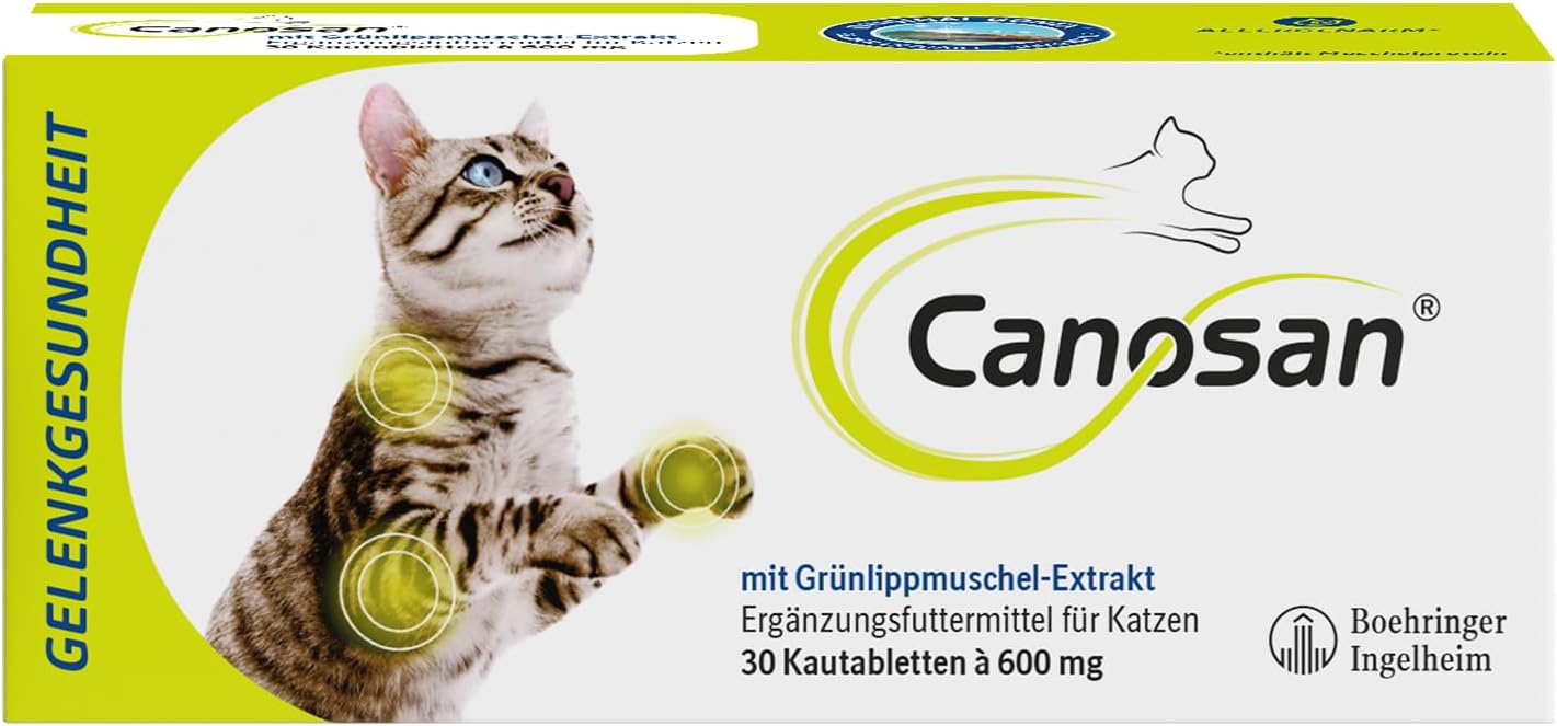 Canosan Kautabletten 30 Stk Grünlippmuschel Katzen Gelenkgesundheit