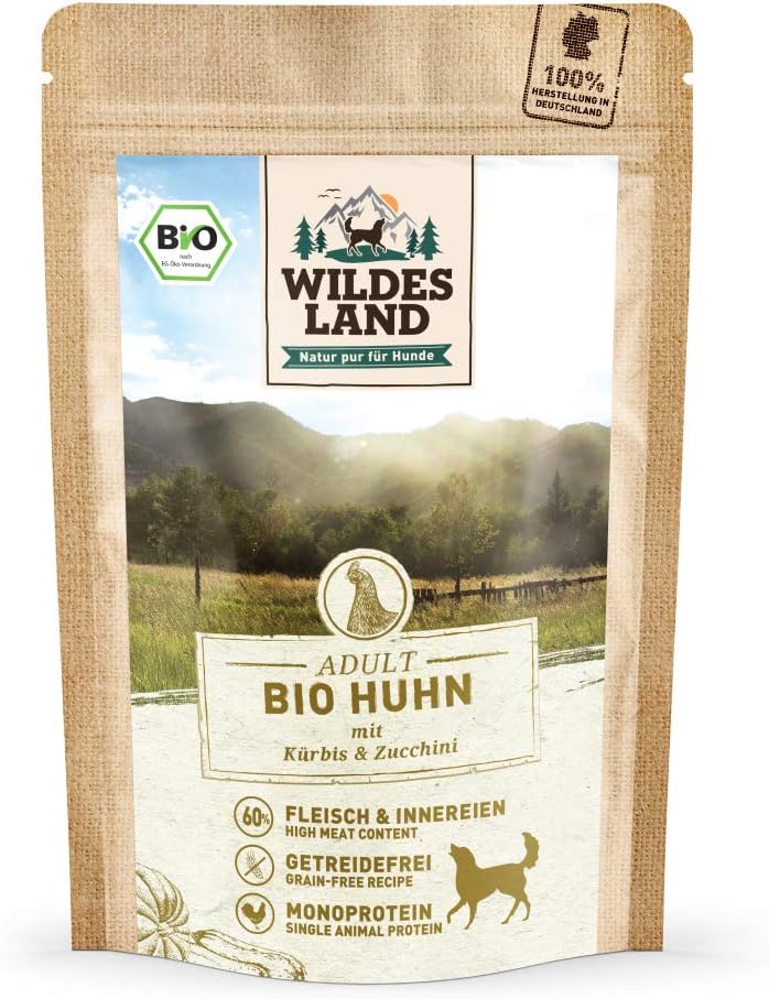 WILDES LAND Ente Nassfutter 12x400g verschiedene Sorten getreidefrei