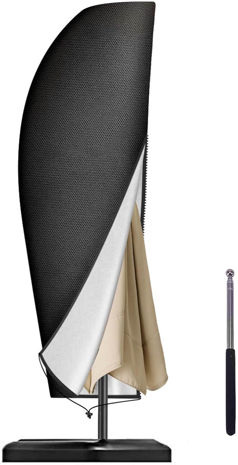 Reinalin Schutzhuelle fuer Sonnenschirm mit Stab 175×30,5/36,5 cm 27cm-50cm