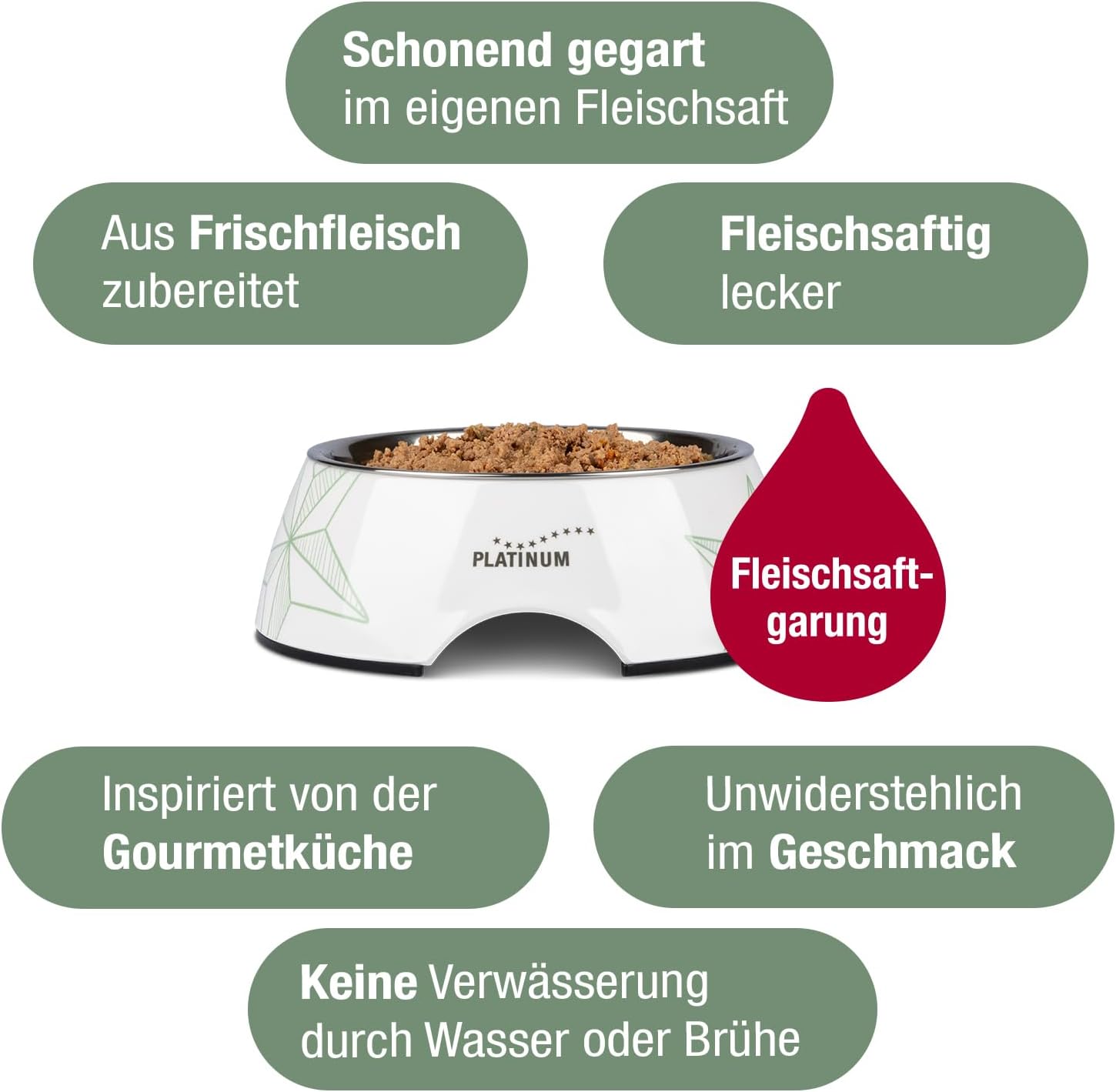 PLATINUM Hundenassfutter Menu Adult Fish 12x375g saftig naehrstoffreich