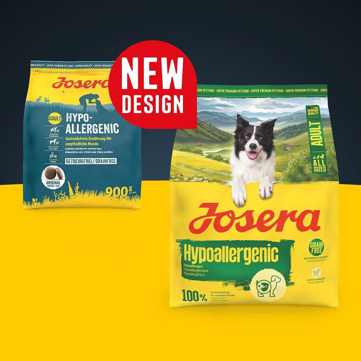 Josera Adult Hypoallergenic Trockenfutter mit Insektenprotein fuer Hunde