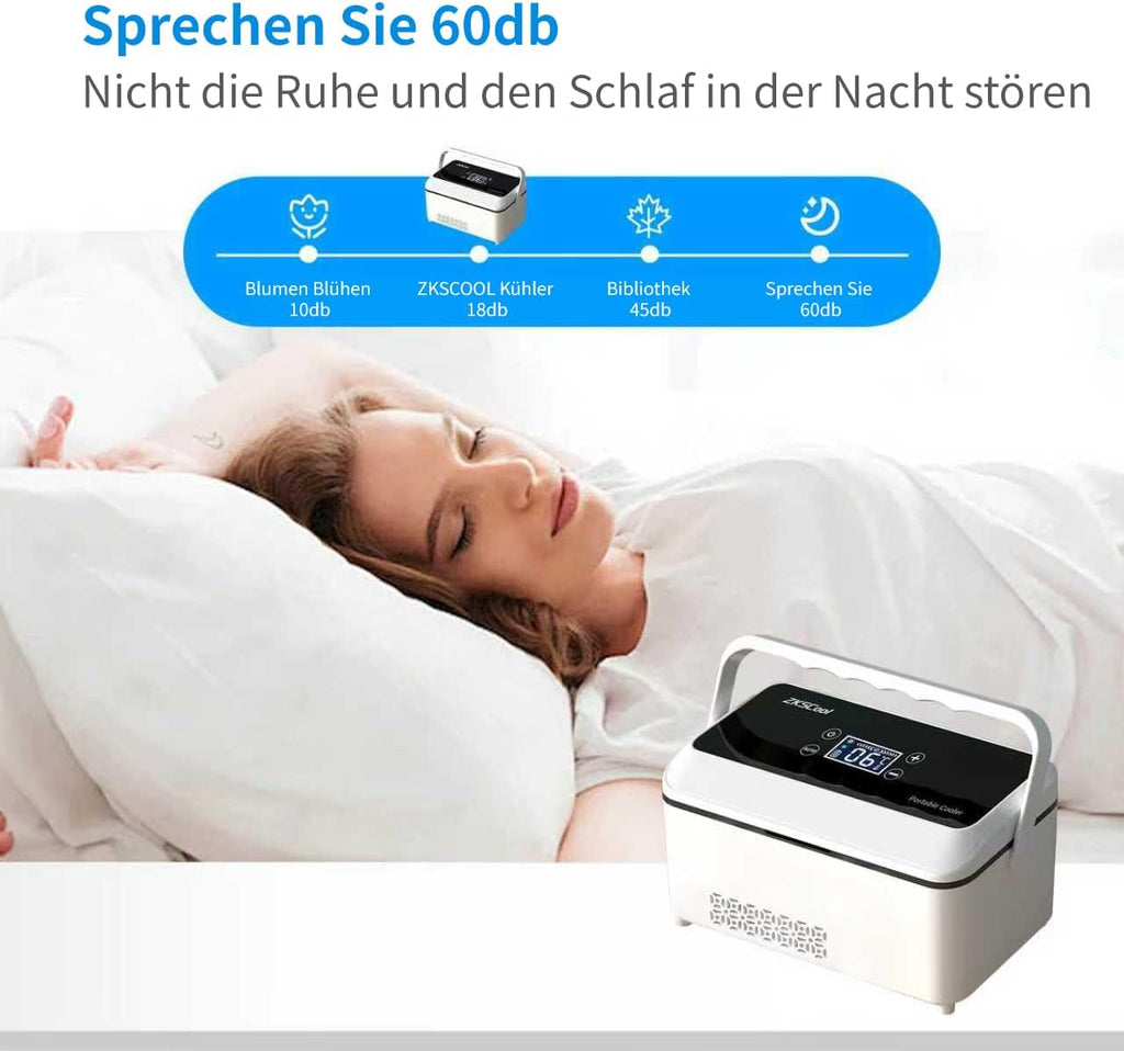 Insulin Kuehlbox elektrisch °C mit LCD Temperaturanzeige 13600mAh Akku