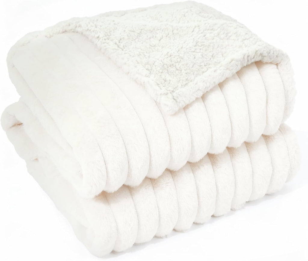 Wasserdichte Hundedecke Flauschig Waschbar Sofa Schutz 65x88 cm Creme