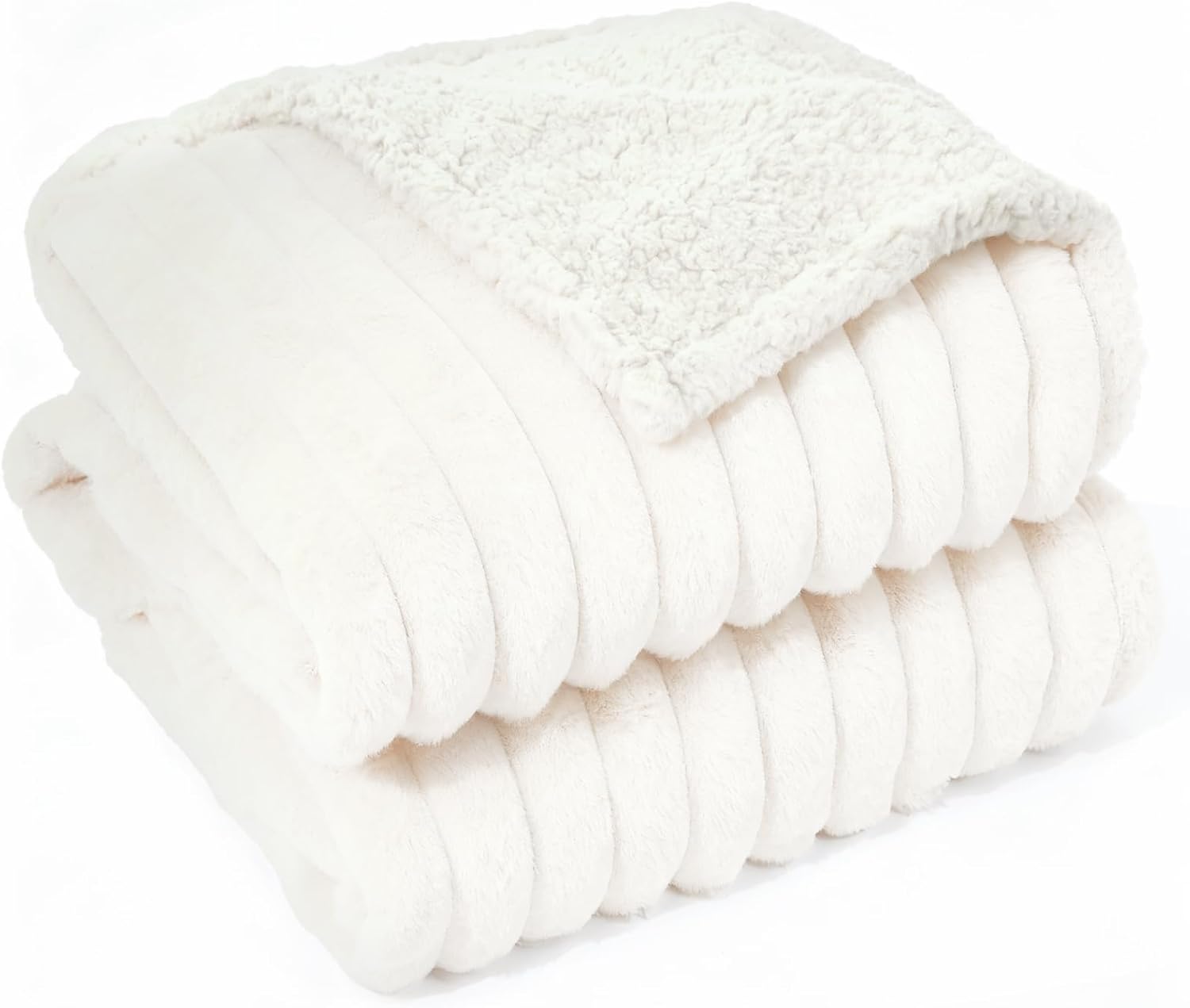 Wasserdichte Hundedecke Flauschig Waschbar Sofa Schutz 65x88 cm Creme