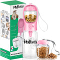 MYDAISY Hunde Trinkflasche mit Futterbehaelter auslaufsicher