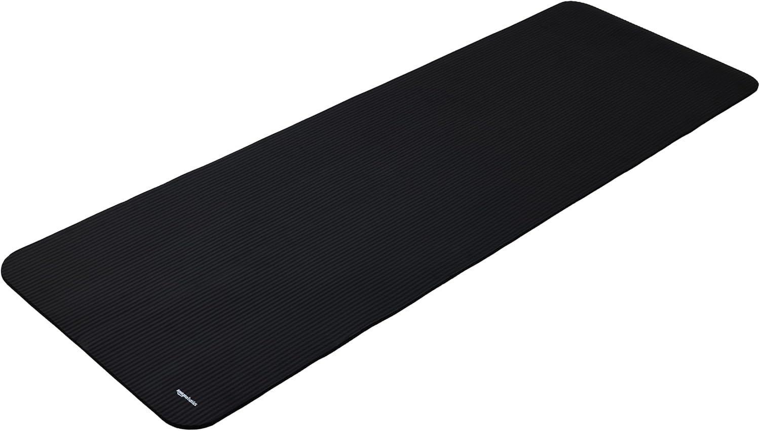 Yogamatte 183 x 61 cm extra dick Fitnessmatte rutschfest Schwarz