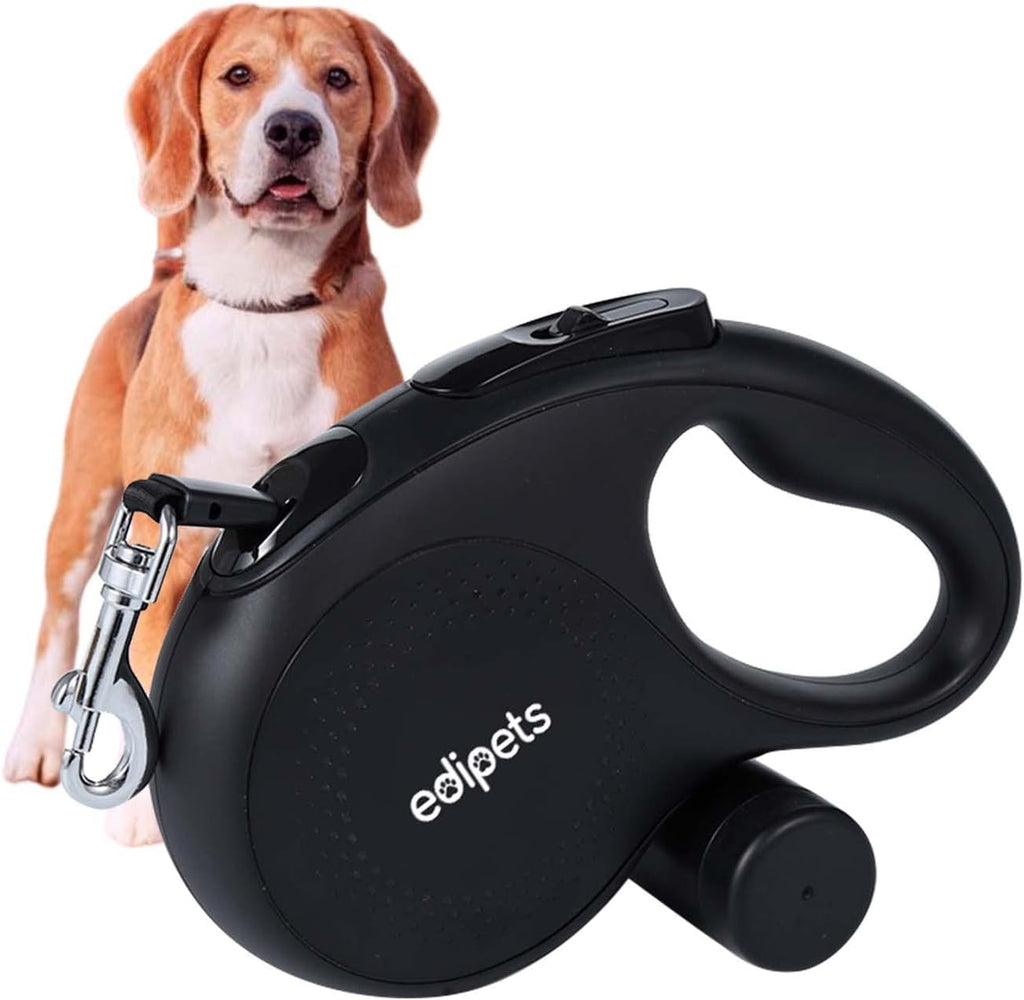 Edipets Hundeleine 5 m ausziehbar Rueckziehbar Training Spaziergang Schwarz