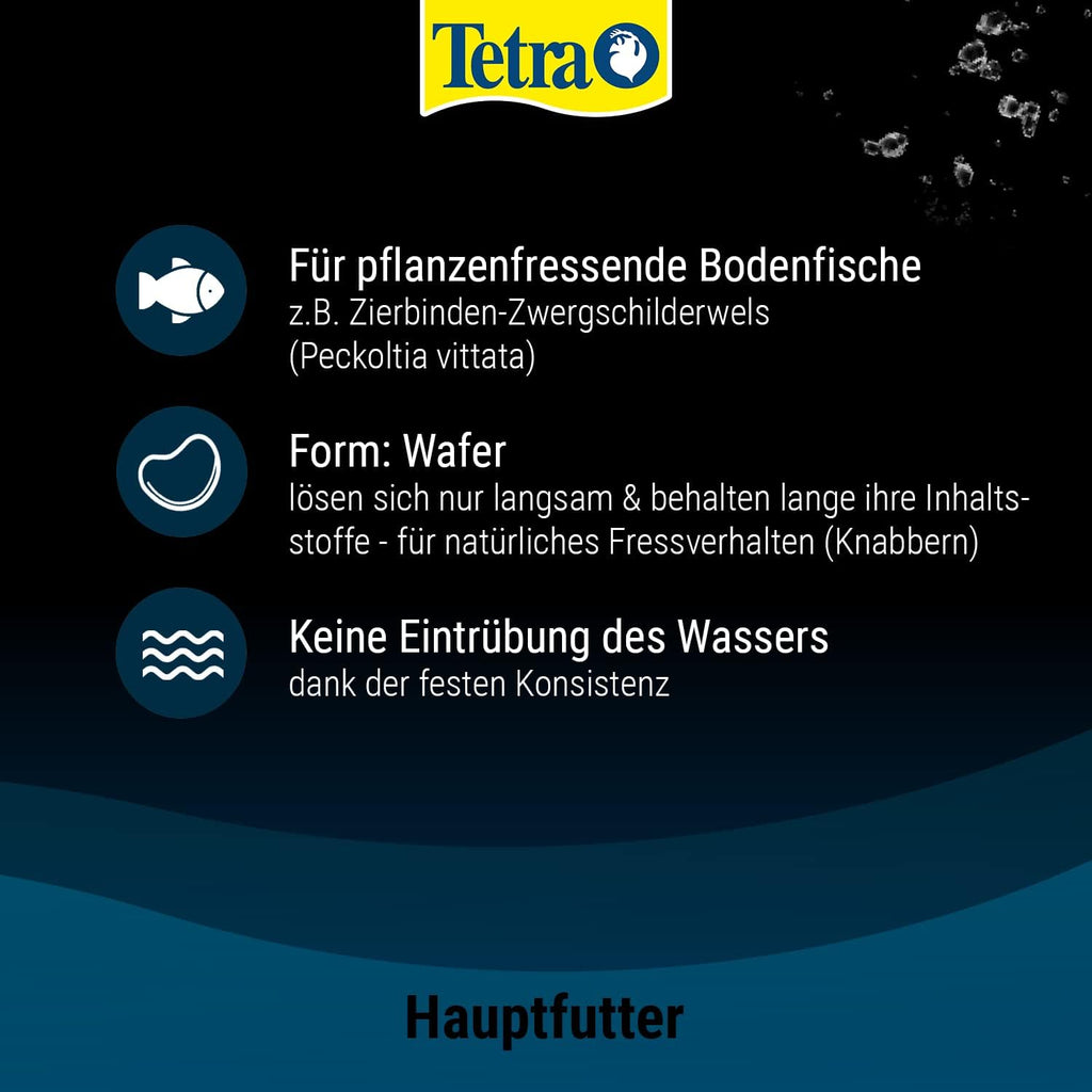 Tetra Pleco Algen Wafers Fischfutter fuer Welse mit Spirulina