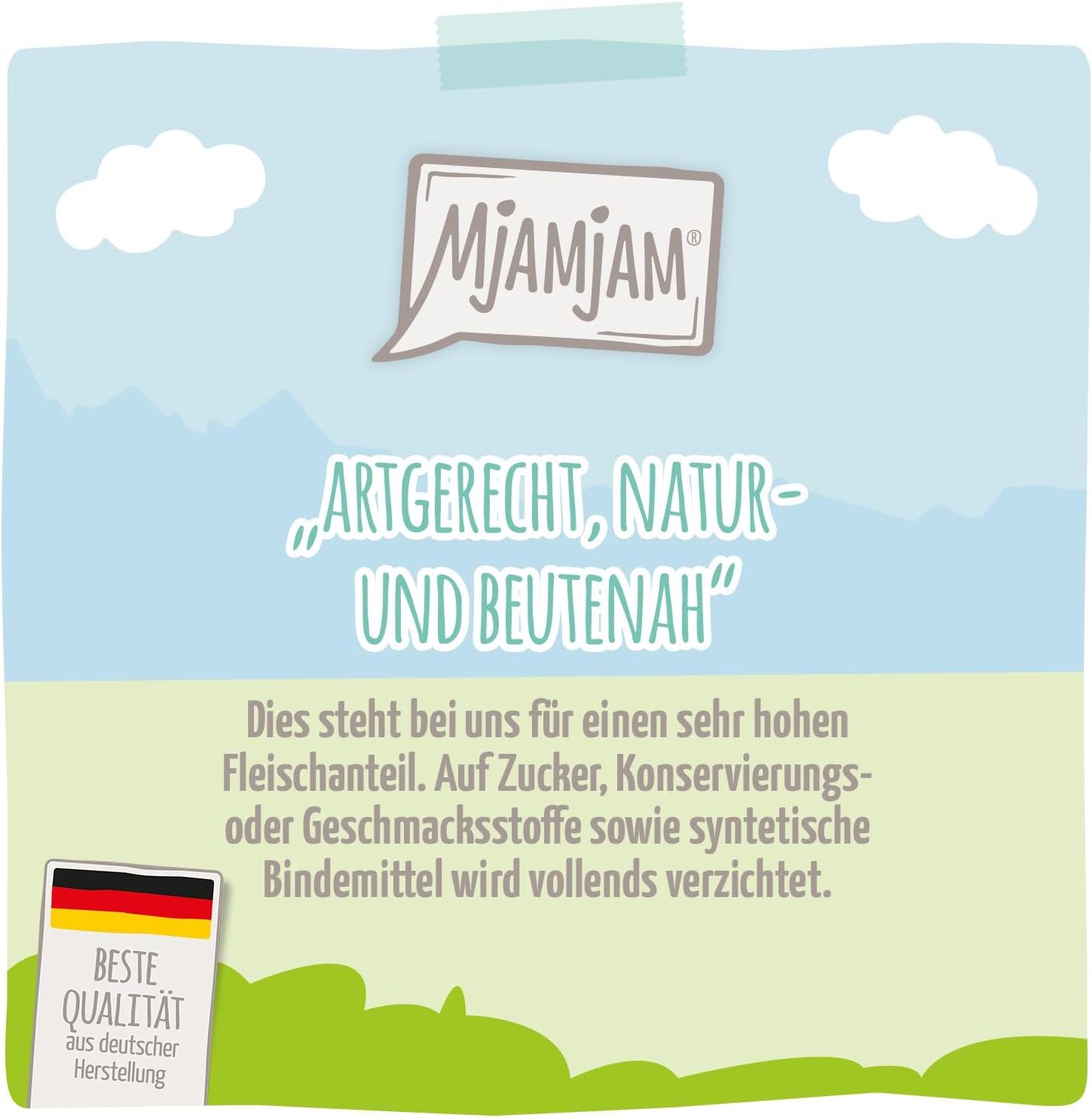 MjAMjAM Hundenassfutter Gute Pute mit Reis & Zucchini 6 x 800 g